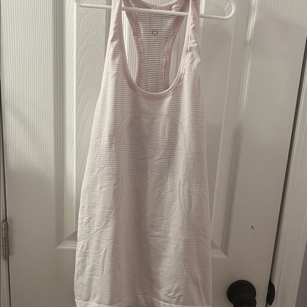 lululemonPink Striped Women's Tank Top